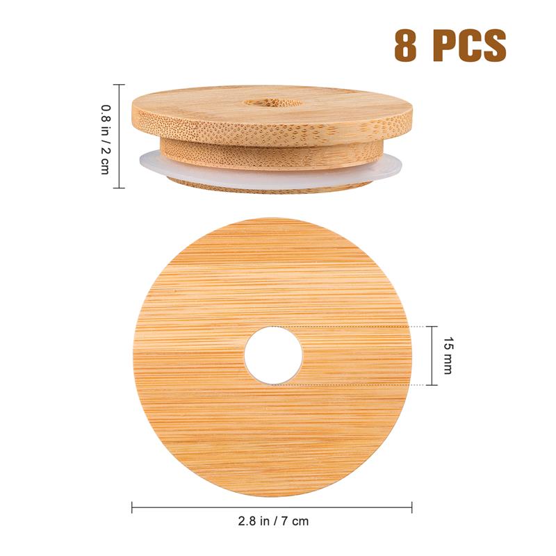 Jar Lids Straw Lid With Glass  - Bean Hopper Lid 评论和价格
