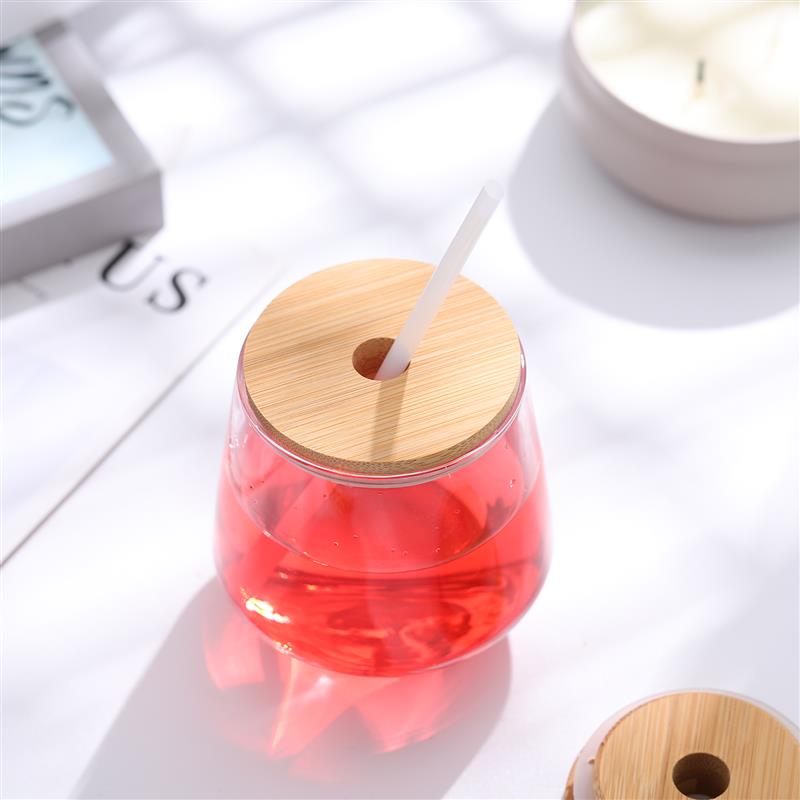 Jar Lids Straw Lid With Glass  - Bean Hopper Lid 评论和价格