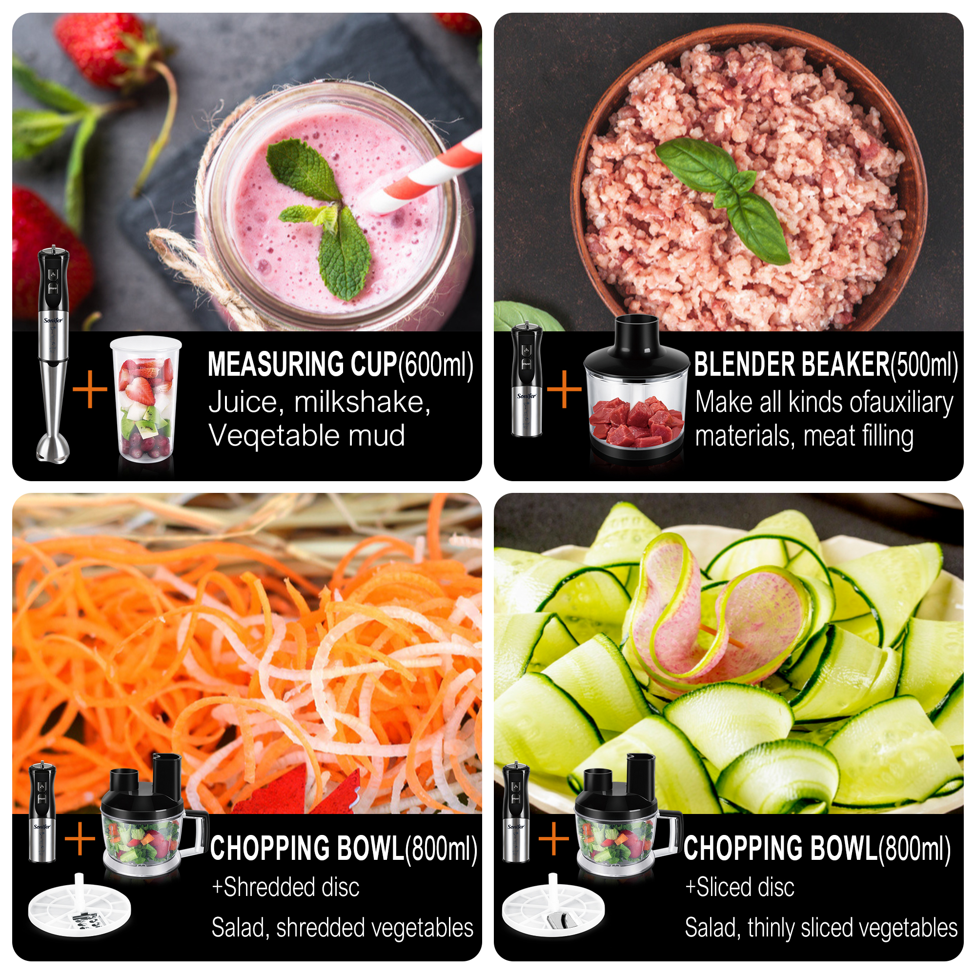 10 in 1 Food Processor 800 W S - Bean Hopper Lid 评论和价格